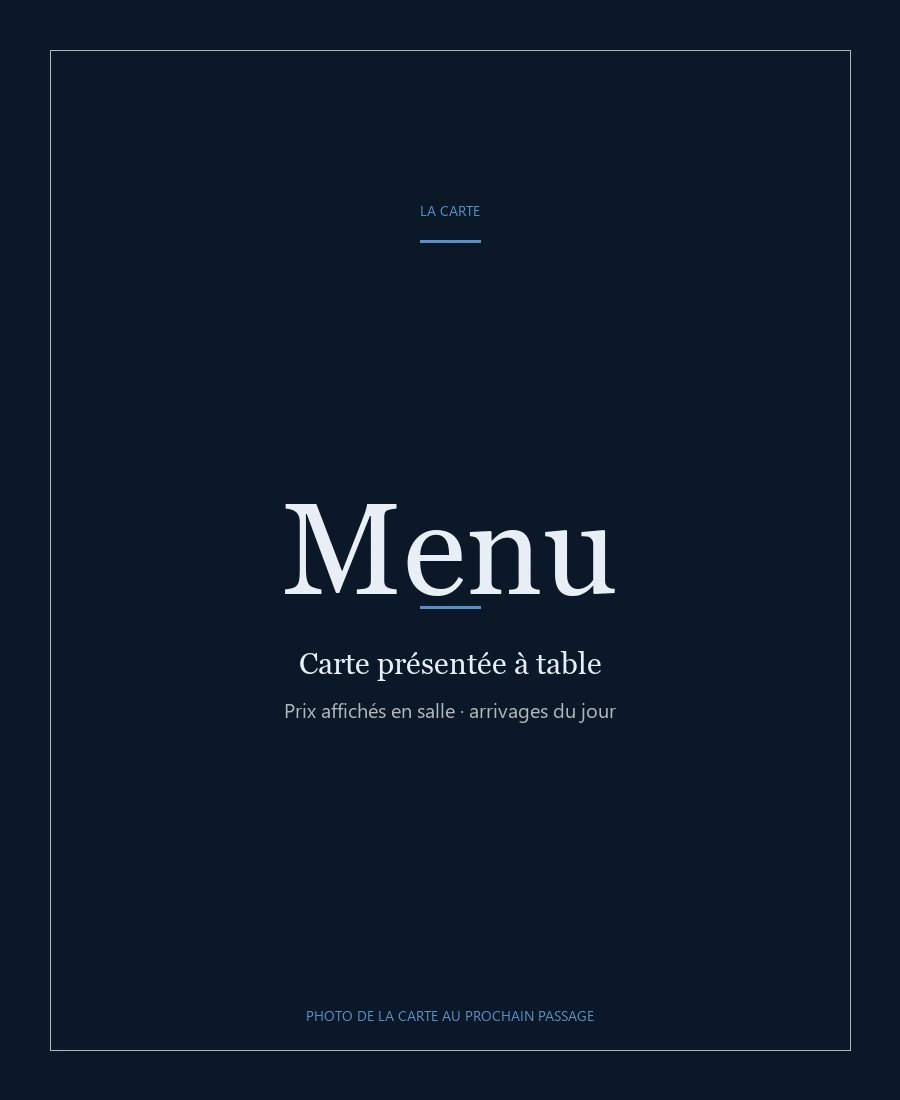 Carte Roulotte Mobydick, photo de la carte au prochain passage